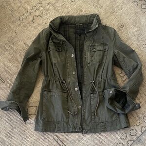 Blanc Noir Dark Olive Plaid Jacket